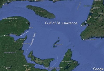 map of Gulf of St. Lawrence