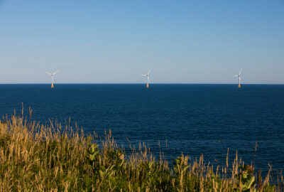 wind farm in the water