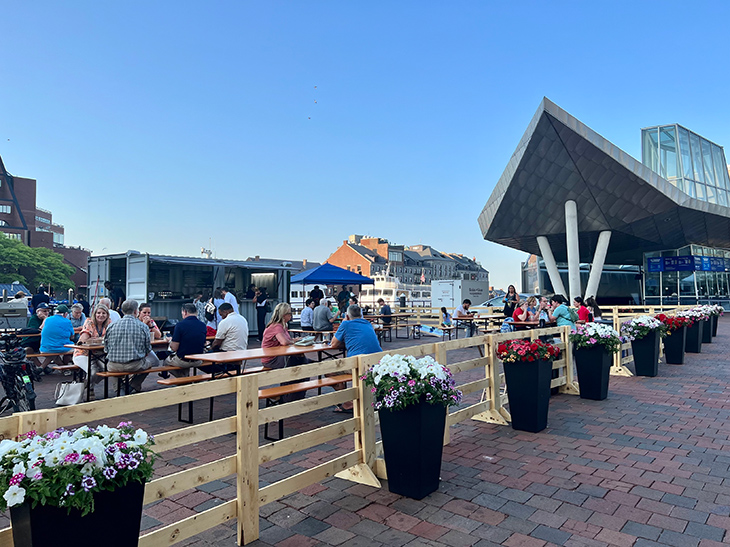 Dockside Beer Garden on Central Wharf