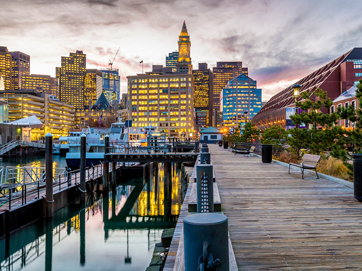 Central Wharf and Long Wharf