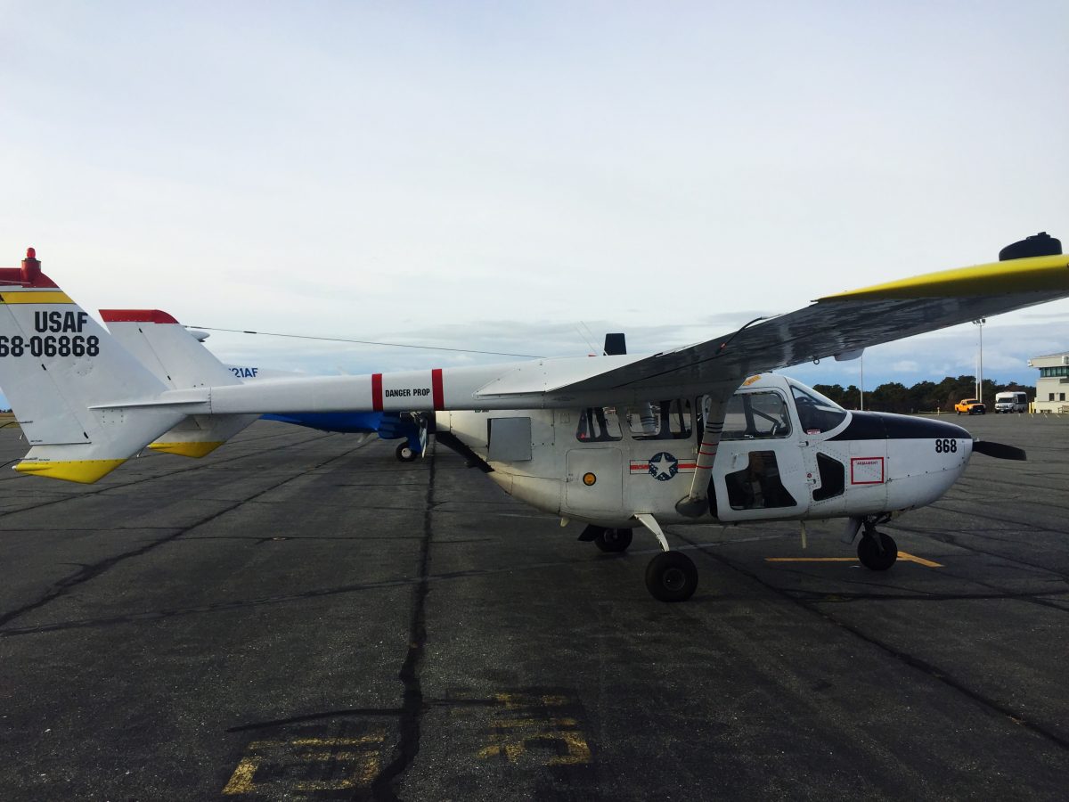 Small plane on the ground