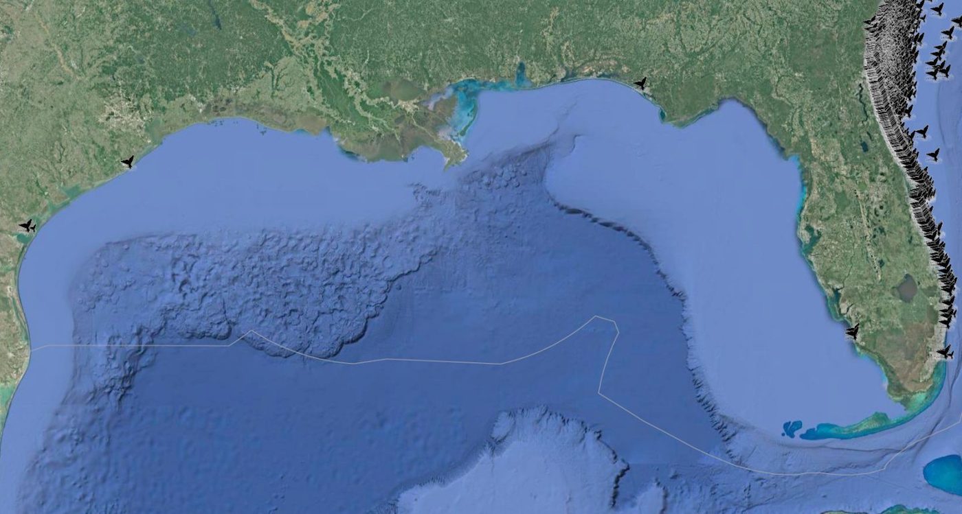 Map of the Gulf of Mexico