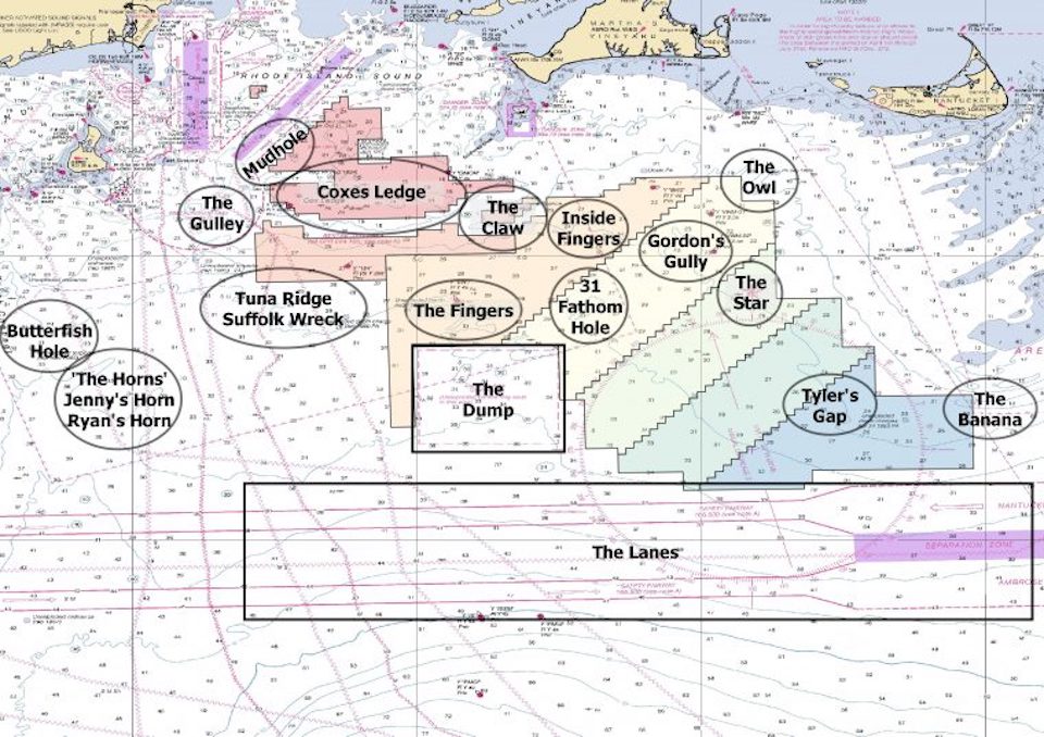 map of New England water