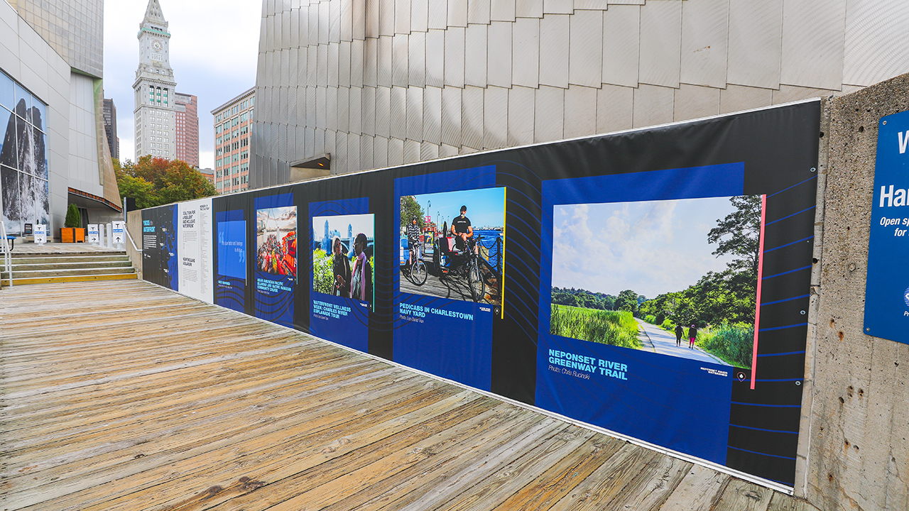 Voices of the Waterfront exhibit along Boston's Harborwalk