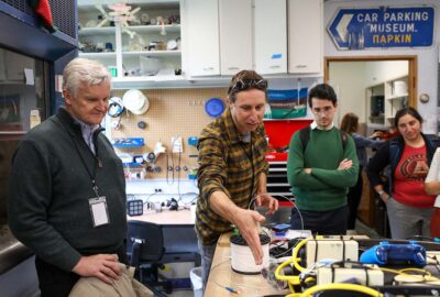 A group of people in a research lab