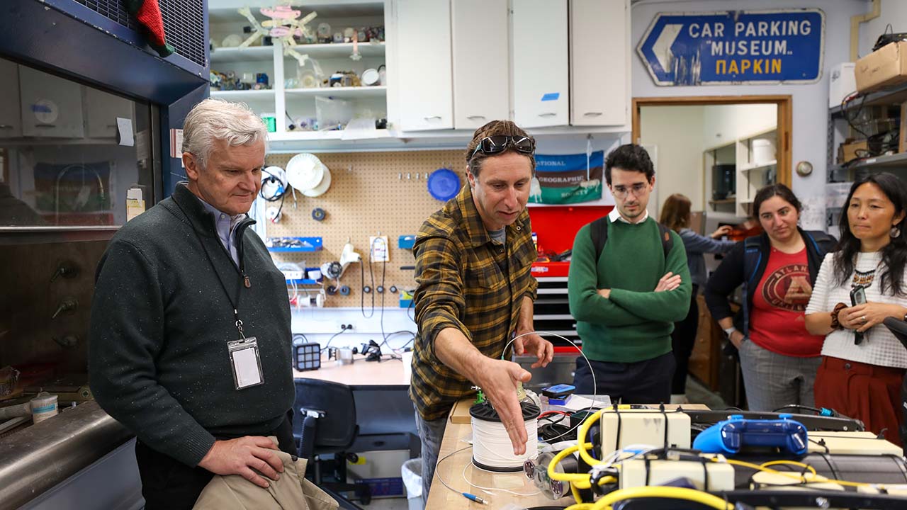 A group of people in a research lab