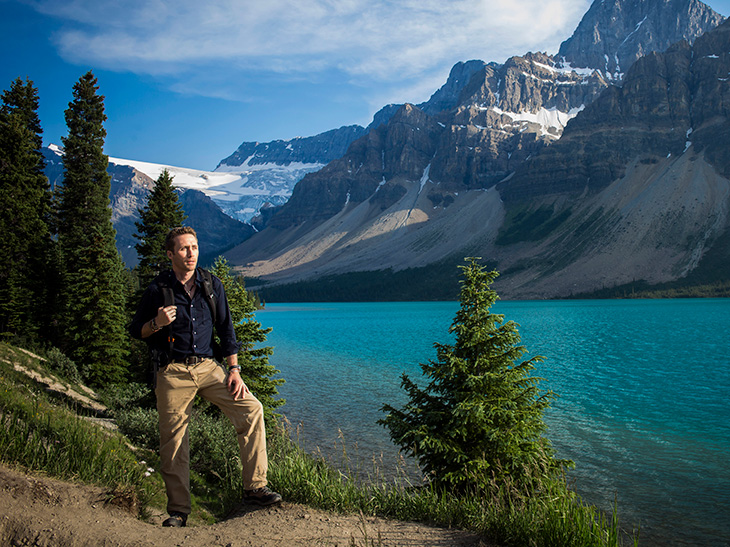 Philippe Cousteau at Banff Lake