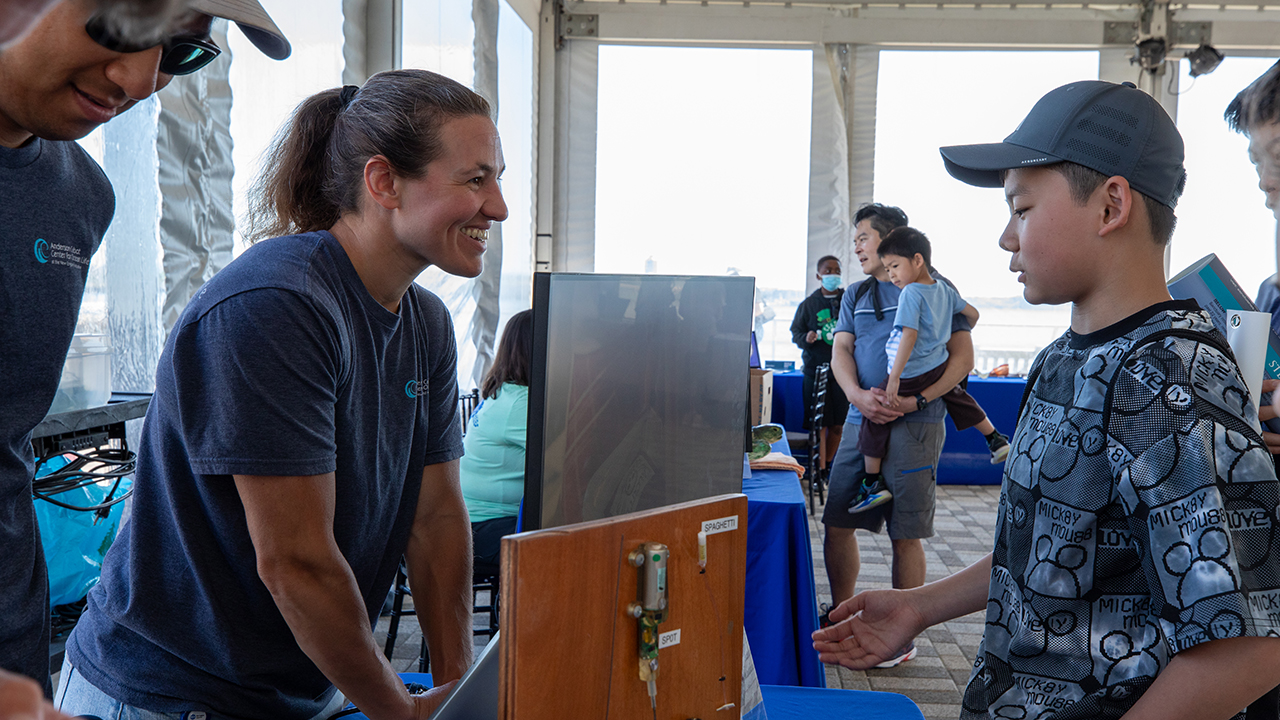 Scientists from our Anderson Cabot Center for Ocean Life share their research with guests
