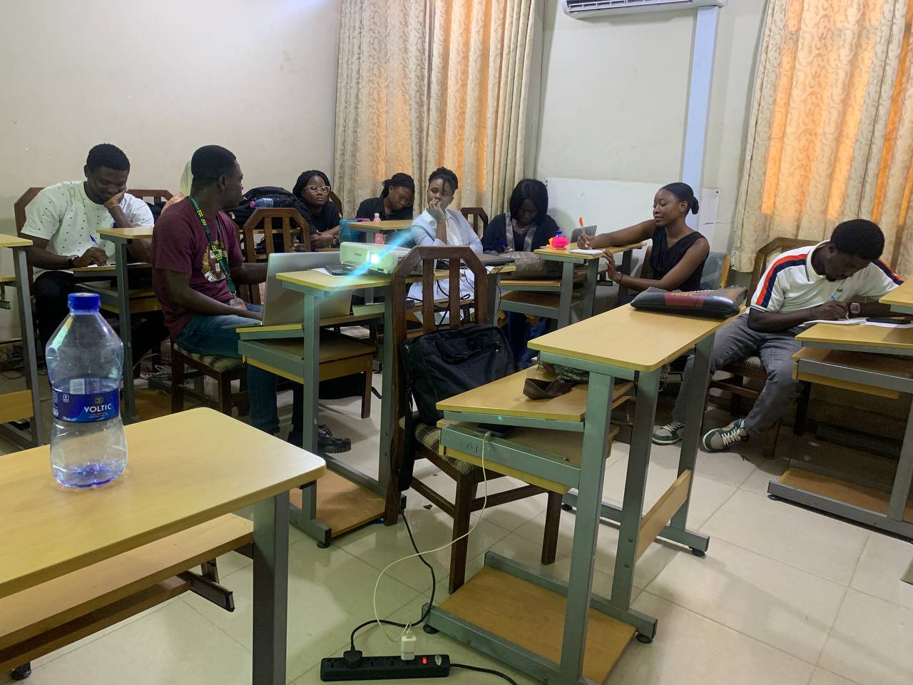 Group of fellowship participants in a classroom