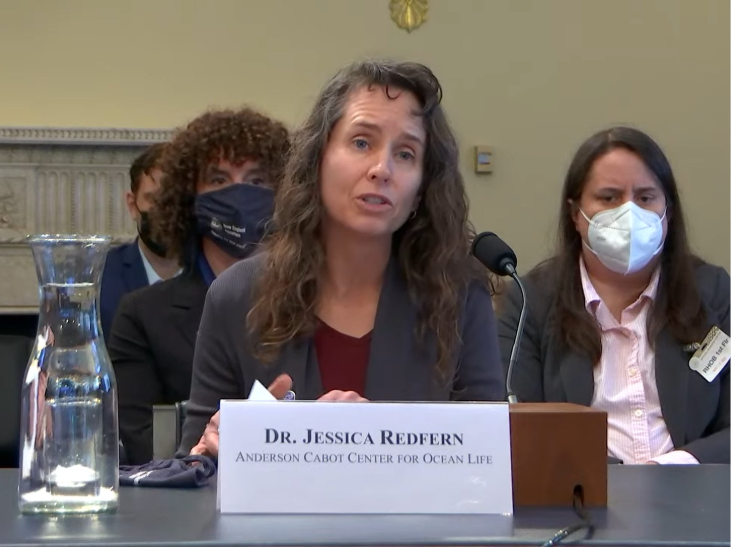 Jessica Redfern testifies before congress.