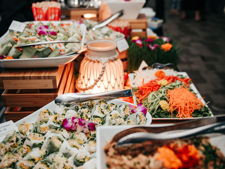 President's Dinner food offerings